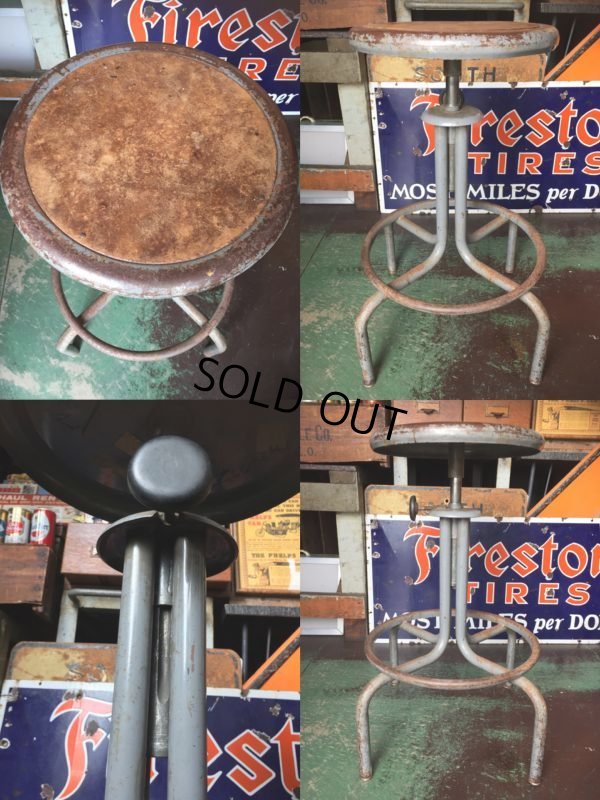 画像2: Vintage Industrial Stool Chair (AL9017)