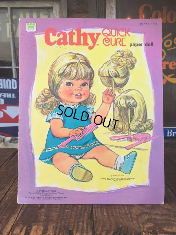 画像1: 70s Cathy Quick Curl Paper Doll Book (AL9177) 