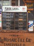 画像1: Vintage King Cotton Shoe Lace Store Display Cabinet (AL9458) (1)