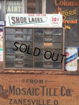 Vintage King Cotton Shoe Lace Store Display Cabinet (AL9458)