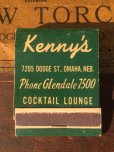 画像1: Vintage Matchbook Kenny's Cocktail Lounge (MA9830) (1)