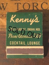 Vintage Matchbook Kenny's Cocktail Lounge (MA9830)