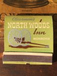 画像2: Vintage Matchbook NORTH WOODS Inn (MA9821) (2)