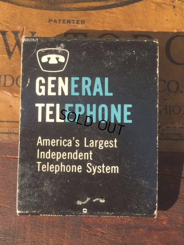 画像2: Vintage Matchbook GENERAL TELEPHONE (MA9824)