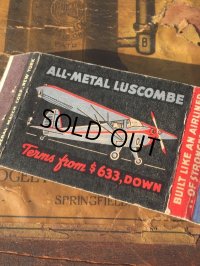 Vintage Matchbook FLY LUSCOMBE LaBaw's Clothing Mart (MA9867)