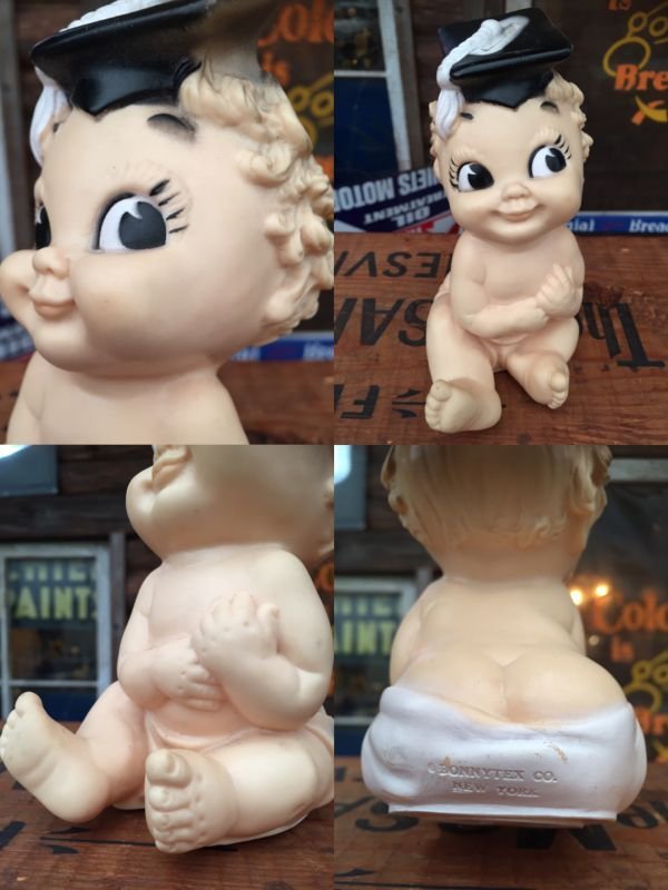画像3: 50s Vintage bonnytex Baby Graduate Rubber Doll (AL6682）