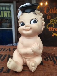 50s Vintage bonnytex Baby Graduate Rubber Doll (AL6682）