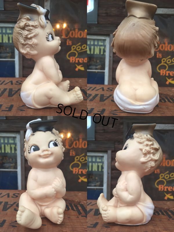 画像2: 50s Vintage bonnytex Baby Graduate Rubber Doll (AL6682）