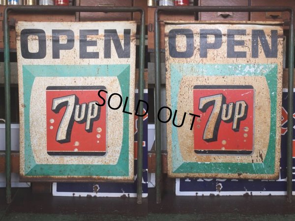 画像13: Vintage 7UP Drink Soda Roadside Stand Open Sign (AL9953)