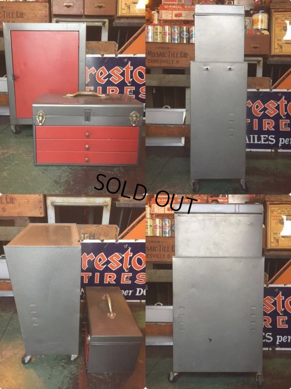 画像2: Vintage Tool Cabinet (AL9954)