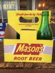 画像1: Vintage Soda 6 Pac bottles Cardboard carrying case Mason's ( (AL0099) (1)