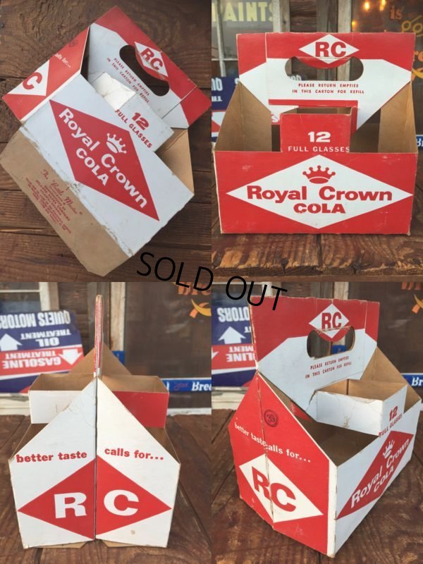 画像2: Vintage Soda 6 Pac bottles Cardboard carrying case RC COLA  ( (AL0097)