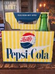 画像1: Vintage Soda 6 Pac bottles Cardboard carrying case Pepsi ( (AL0100) (1)