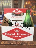 Vintage Soda 6 Pac bottles Cardboard carrying case RC COLA  ( (AL0097)