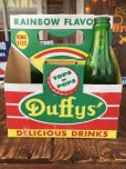 画像1: Vintage Soda 6 Pac bottles Cardboard carrying case Duffy's ( (AL0102) (1)