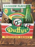 Vintage Soda 6 Pac bottles Cardboard carrying case Duffy's ( (AL0102)