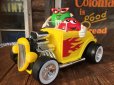 画像1: Vintage M&M's Dispenser Figure Hot Rod car (AL0191) (1)