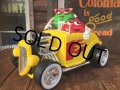 Vintage M&M's Dispenser Figure Hot Rod car (AL0191)