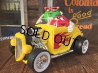 Vintage M&M's Dispenser Figure Hot Rod car (AL0191)