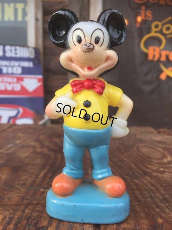 画像1: Vintage Gund Disney Mickey Mouse Plastic Toy (AL0990)
