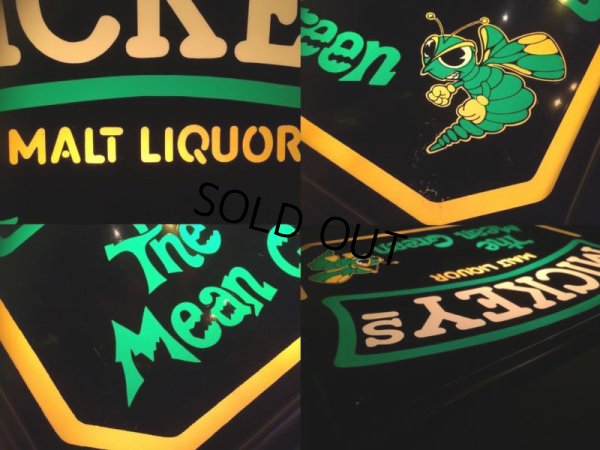 画像5: Vintage Mickeys Malt Liquor The Mean Green Lighted Beer Sign (AL1125)