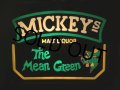 Vintage Mickeys Malt Liquor The Mean Green Lighted Beer Sign (AL1125)