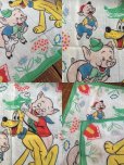 画像3: 50s Vintage Hanky Disney Pluto with the Three Little Pigs (AL1701) (3)