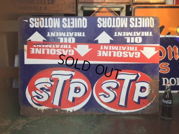 画像1: SALE Vintage STP Metal Sign (AL2129)