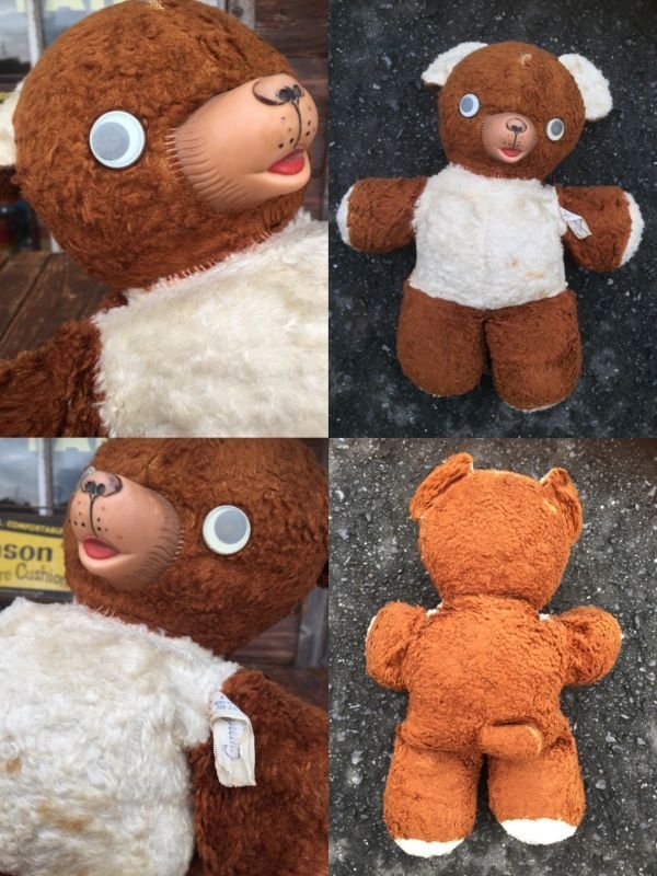 画像3: Vintage Cubbi Gund Rubber Nose Teddy Bear (AL3072)