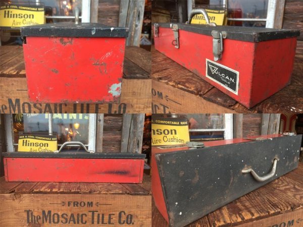 画像2: Vintage VULCAN Metal Case Tool Box (AL3184)