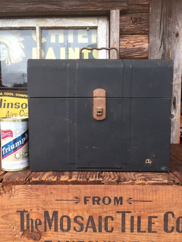 画像1: Vintage Climax Metal Case Tool File Tackle Box (AL3096)