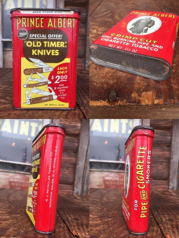 画像4: Vintage Pringe Alnert Cigarette Tobacco Can (AL3314)