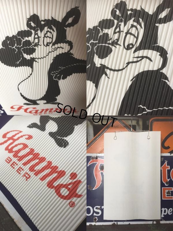 画像2: Vintage Hamm's Bear Poster Sign (AL3389)