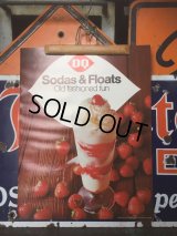 60's Vintage Dairy Queen Poster Sign Store Display Sodas&Floats (AL3390)