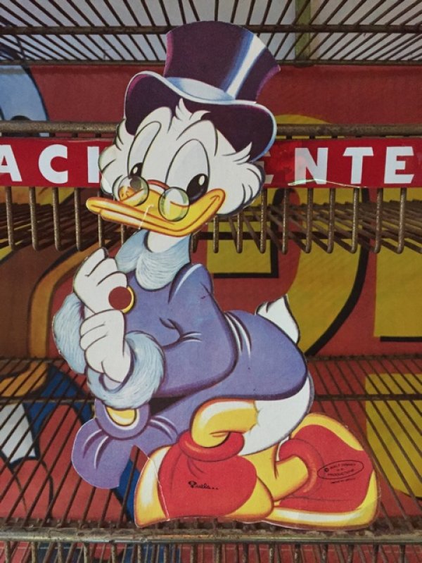 画像1: Vintage WDP Cardbord Decoration Scrooge McDuck (J013)