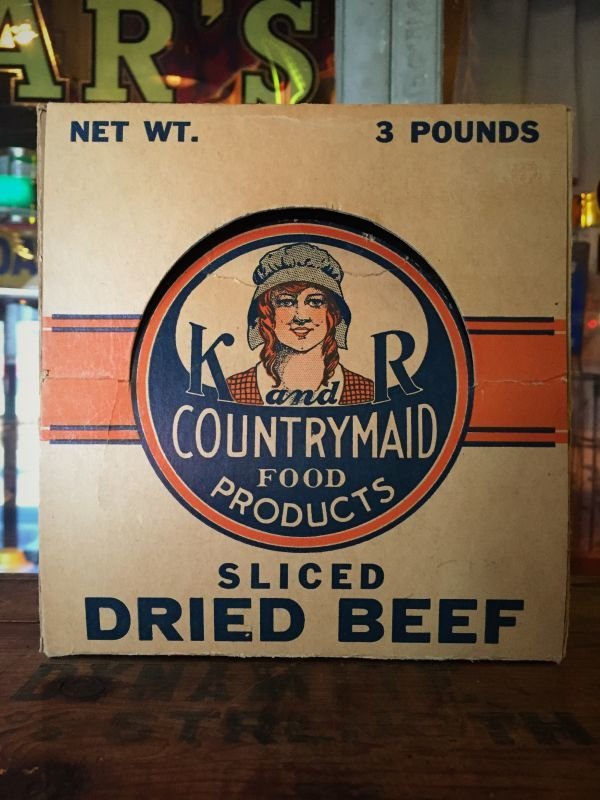 画像1: Vintage Box K and R Dried Beef (J026)