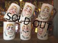 Vinatge Enesco Funny Face 3D Ceramic Mugs (J027)