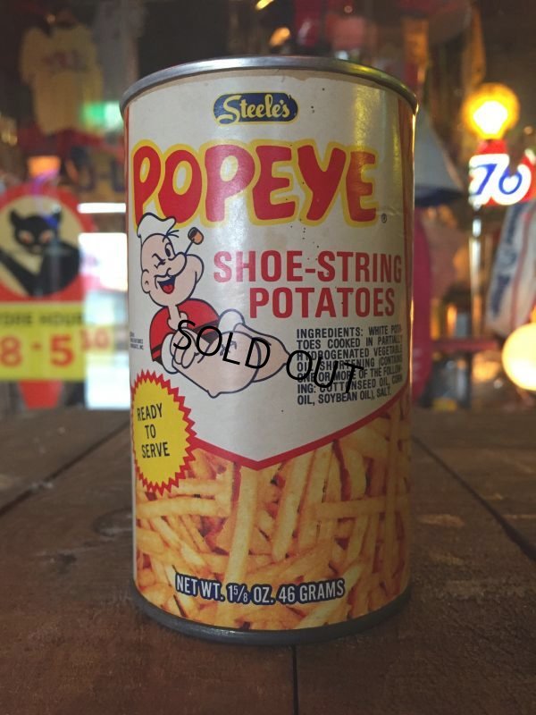 画像1: Vintage Popeye Potato Stick Can (J028)