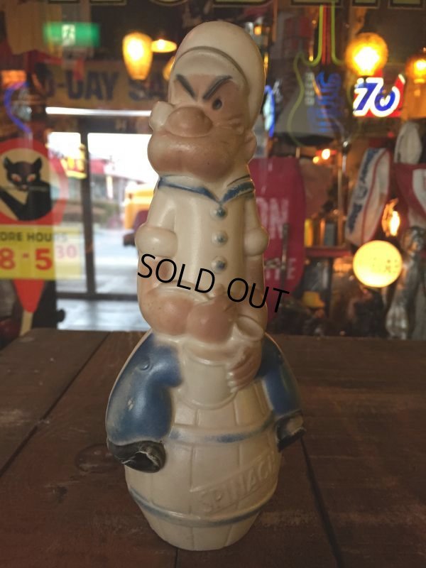 画像1: Vintage Popeye Plastic Doll Bowling Pin (J030)