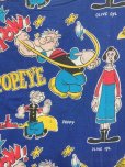 画像3: 70s Vintage Popeye Bedding Fabric Futon Twin Size (J035)