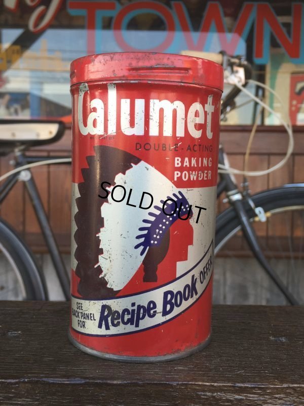 画像1: Vintage Calumet Baking Powder Can 1lb (J46) 