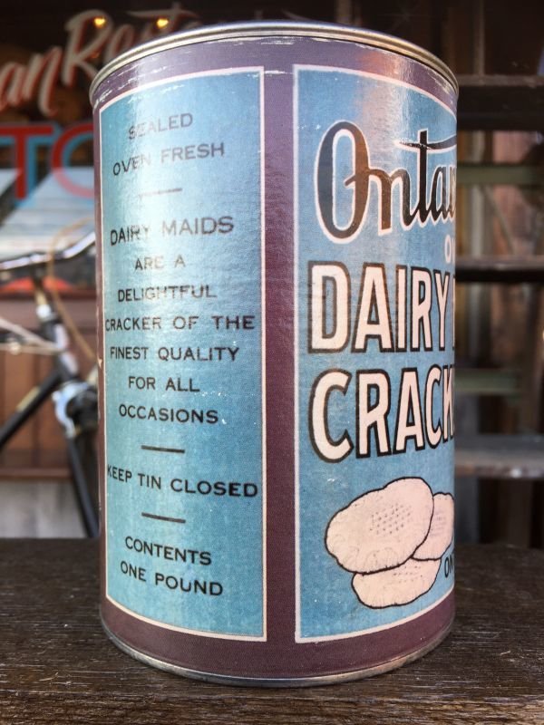 画像3: Vintage Ontario Oven fresh Dairymaid Crackers Bank Can (J40) 