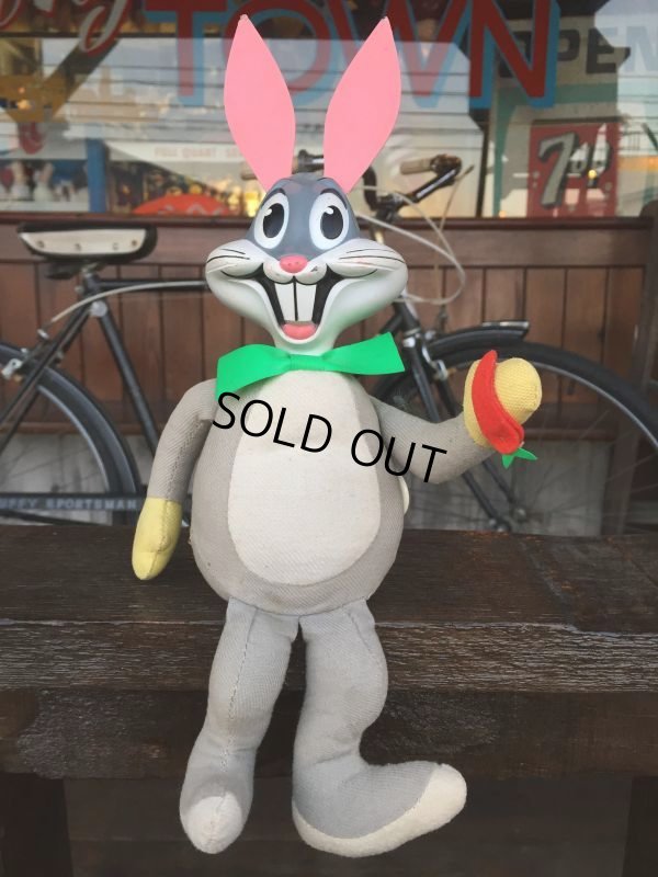 画像1: 70s Vintage Bugs Bunny Pull String Talking Doll (J053)