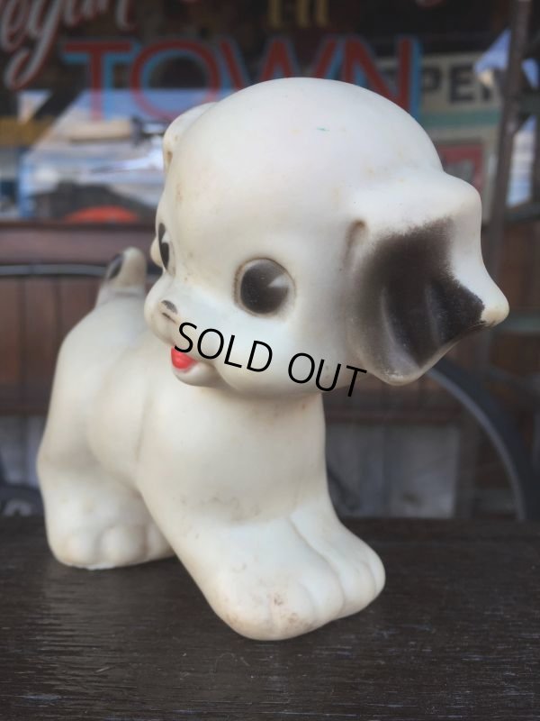 画像2: 50s Vintage Sun Rubber Squeak Toy Puppy (J055)