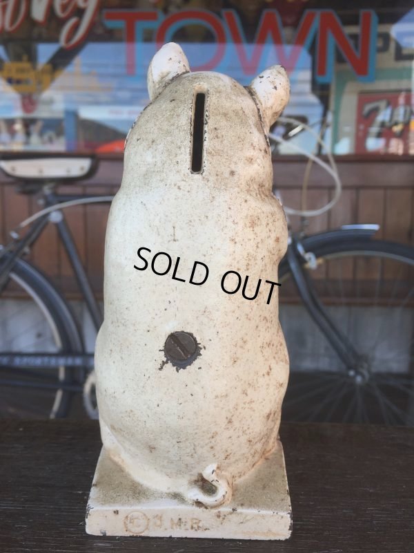 画像3: Vintage Thrifty The Wise Pig Cast Iron Piggy Bank (J059)