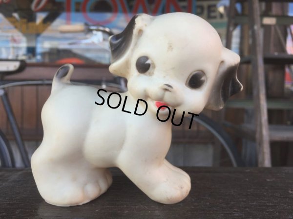 画像1: 50s Vintage Sun Rubber Squeak Toy Puppy (J055)