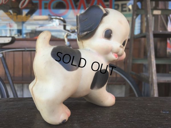 画像2: 50s Vintage Sun Rubber Squeak Toy Puppy (J054)