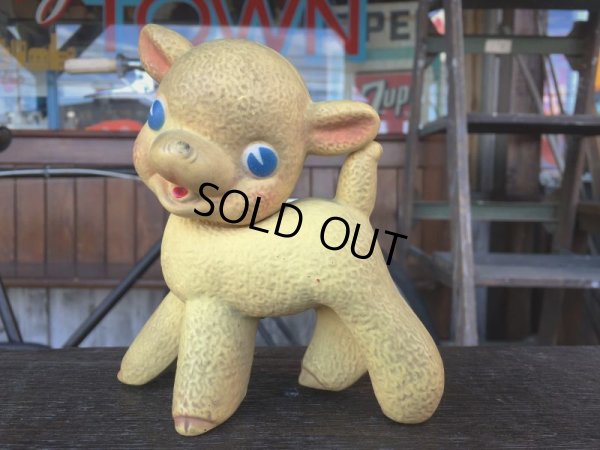 画像1: 50s Vintage Rempel Squeak Toy Little Sheep Lamb (J056)