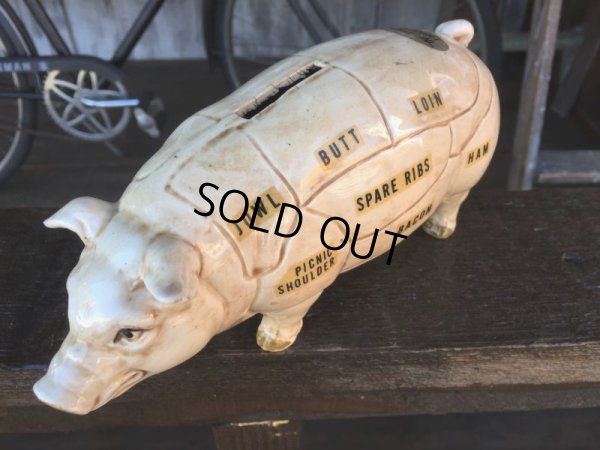 画像7: Vintage Ceramic Pig Piggy Bank (J058)