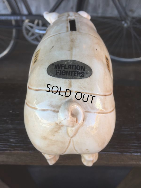 画像8: Vintage Ceramic Pig Piggy Bank (J058)